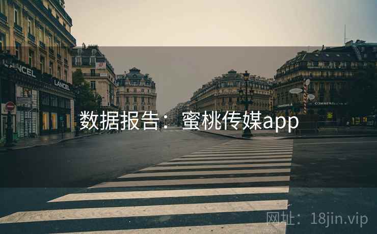 数据报告：蜜桃传媒app  第1张